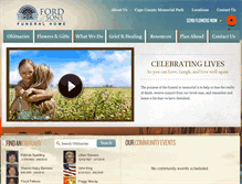Tablet Screenshot of fordandsonsfuneralhome.com